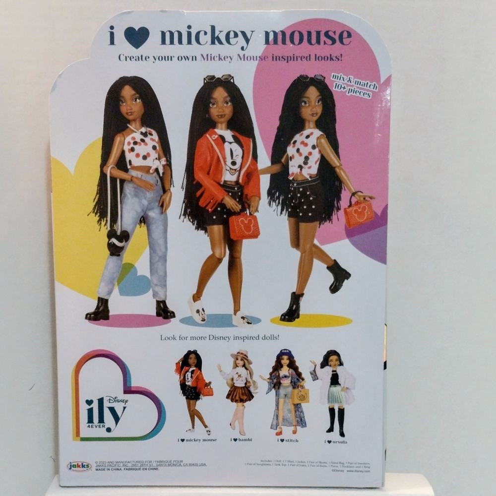 Disney ILY 4EVER Mickey Mouse Fashion Doll with Red Jacket - Picture 2 of 3